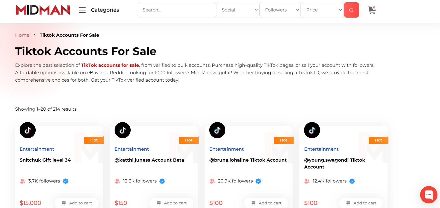 140K Verified TikTok Account for Sale - SwapSocials